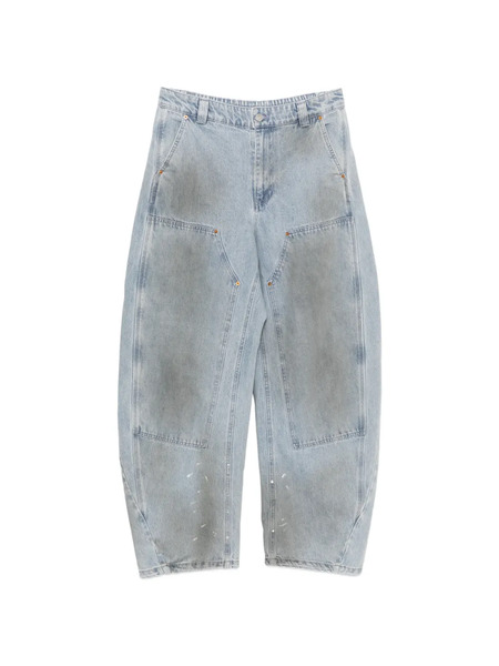  Croquis Stone-washed Jeans - Blue 