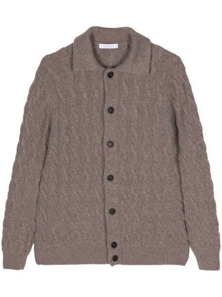  Cruciani Cable-knit Cardigan - Brown 