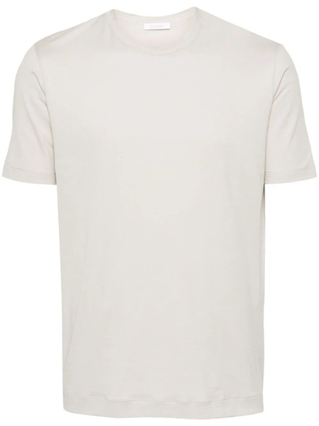  Cruciani Crew-neck Jersey T-shirt - Neutrals 