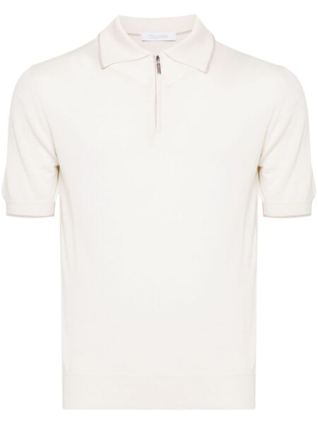  Cruciani Knitted Polo Shirt - Neutrals 