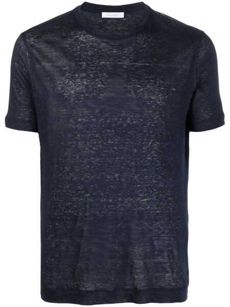  Cruciani Lined Short-sleeved T-shirt - Blue 