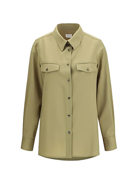  Cruna Claire Flap-pockets Shirt - Green 