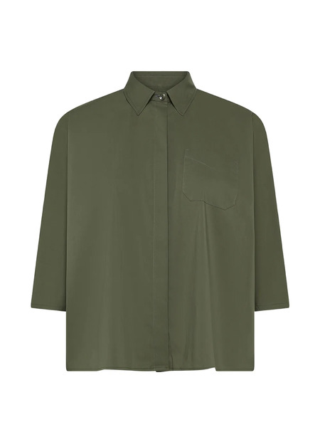  Cruna Elide Patch-pocket Shirt - Green 
