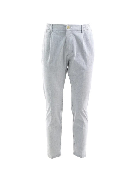  Cruna Pinstripe Pleated Trousers - White 