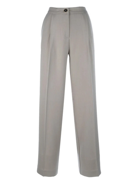  Cruna Pleated Straight-leg Trousers - Grey 