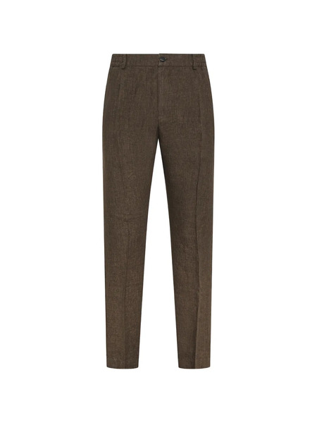  Cruna Pleated Trousers - Brown 