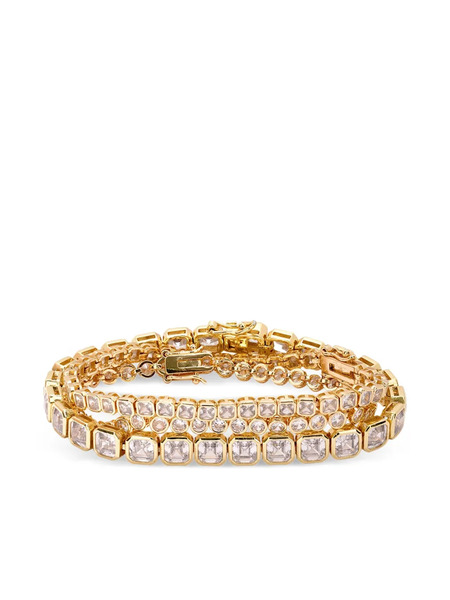  Crystal Haze Dream Stack Bracelet - Gold 