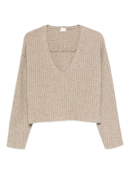  C.t.plage V-neck Sweater - Neutrals 