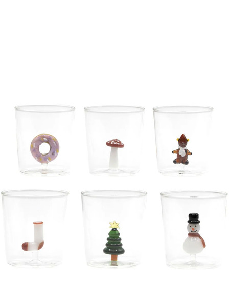  Cu I Seeyou Christmas 3d-detailing Glasses (set Of Six) - Neutrals 