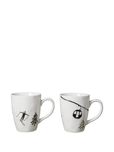  Cu I Seeyou Slalom Mugs (set Of Two) - White 