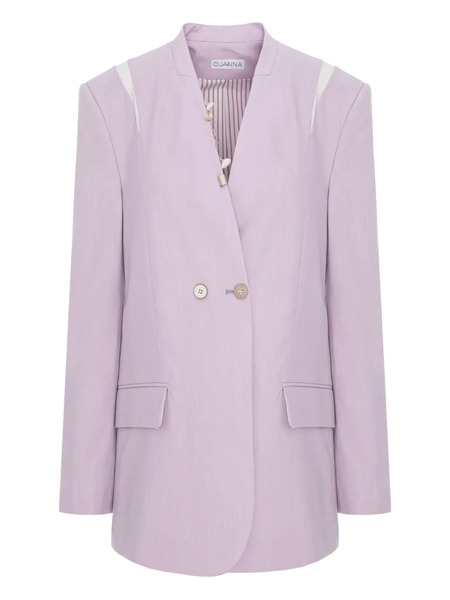 Cuanna Clarisa Double-breasted Blazer - Purple 