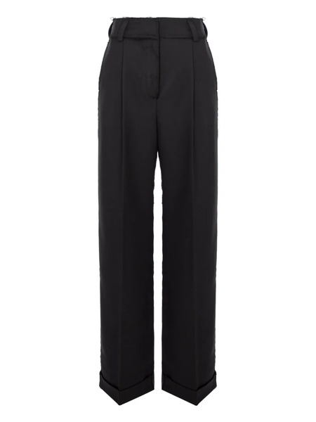 Cuanna Hilda Frayed Trousers - Black 
