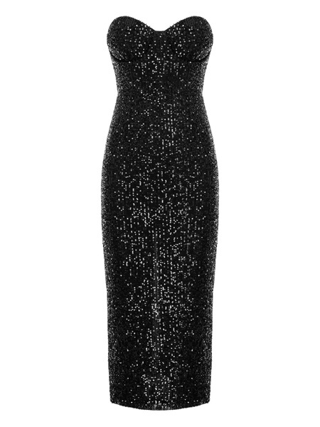  Cuanna Karlie Sequin-embellishment Midi Dress - Black 