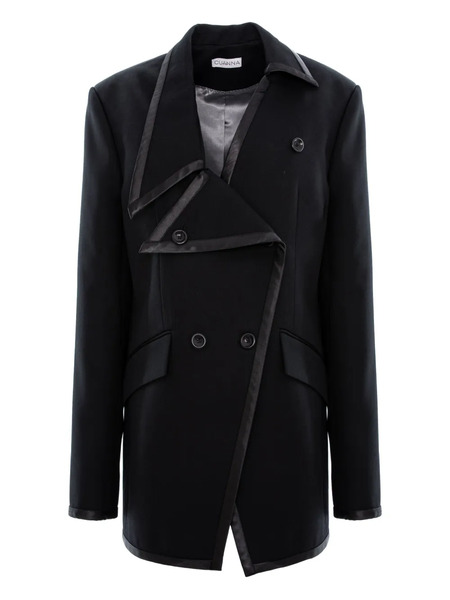 Cuanna Mira Double-breasted Blazer - Black 