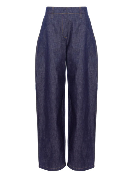  Cuanna Seam-detail Jeans - Blue 