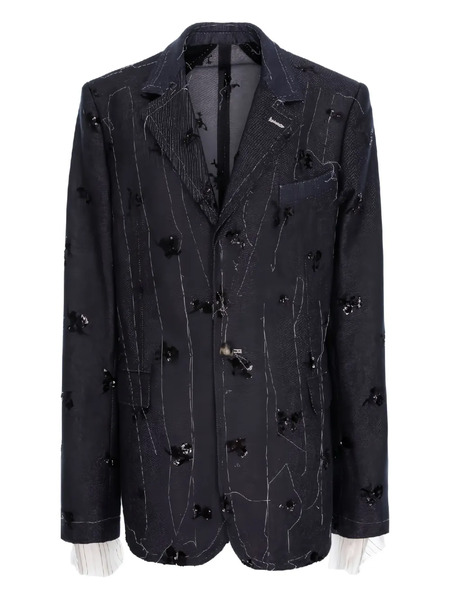  Cuanna Sequin-embellished Blazer - Blue 