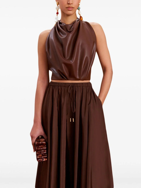  Cult Gaia Adrienne Top - Brown 