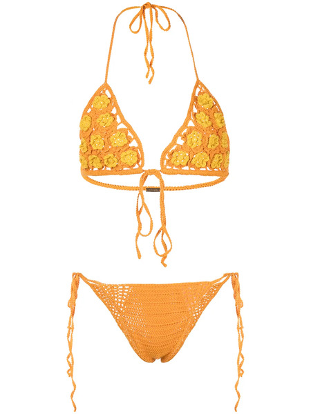  Cult Gaia Alivia Bikini Bottoms - Gold 