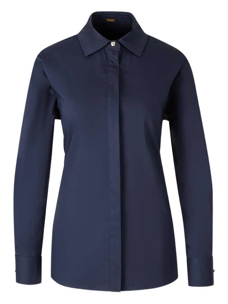  Cult Gaia Button-fastening Open-back Blouse - Blue 