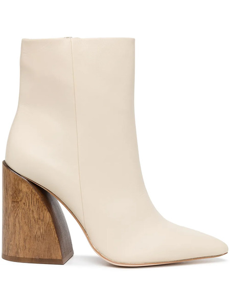  Cult Gaia Christie Block-heel Ankle Boots - Neutrals 
