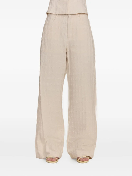  Cult Gaia Katya Boucle Trousers - Neutrals 