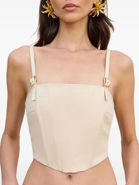  Cult Gaia Loren Crop Top - Neutrals 