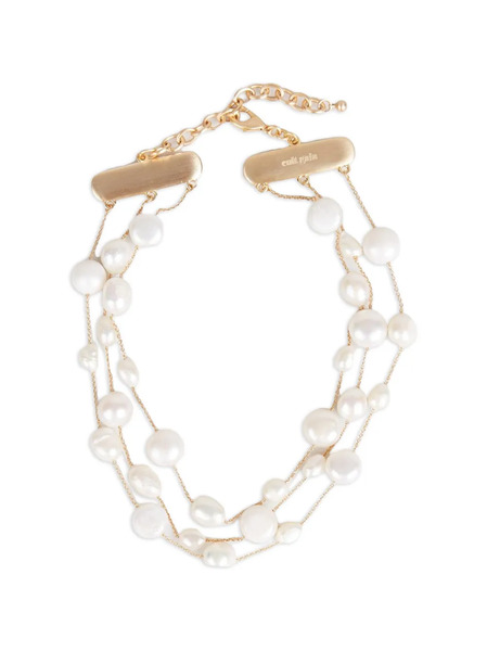  Cult Gaia Pearl-beaded Bracelet - Gold 