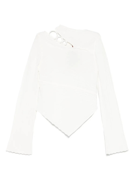  Cult Gaia Pleated Blouse - White 