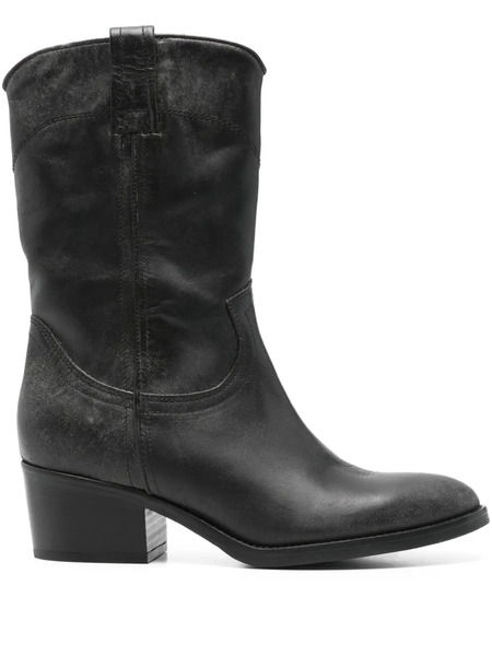  Curiositè 50mm Calf-leather Cowboy Boots - Black 