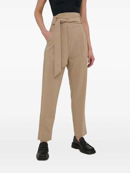  Custommade Belted High-waisted Trousers - Neutrals 