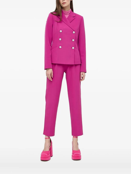  Custommade Embellished Double-breasted Blazer - Pink 