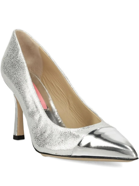  Custommade Metallic Cap-toe Pumps - Grey 