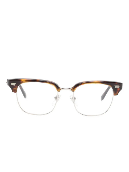  Cutler & Gross Browline-frame Glasses - Brown 