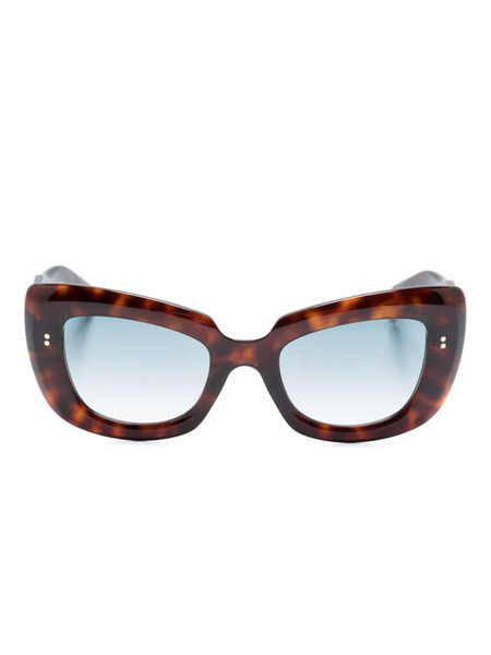  Cutler & Gross 9797 Cat-eye Sunglasses - Brown 