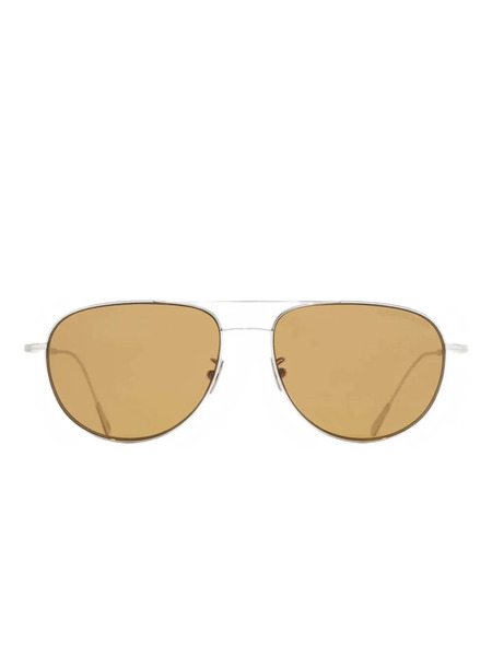  Cutler & Gross Oval-frame Sunglasses - Silver 