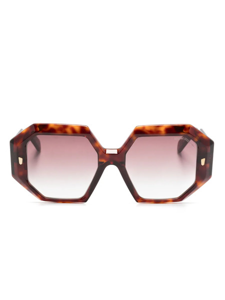  Cutler & Gross 9324 Oversized-frame Sunglasses - Brown 