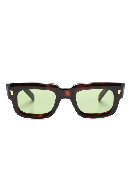 Cutler & Gross 9325 Rectangle-frame Sunglasses - Brown 