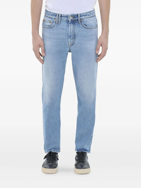  Cycle Logo-patch Frayed Jeans - Blue 