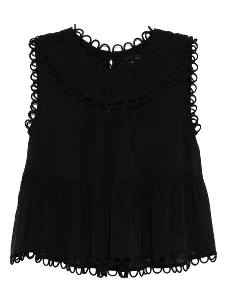  Cynthia Rowley Annabelle Blouse - Black 