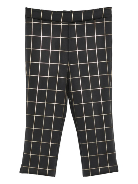  Cynthia Rowley Checked Capris Shorts - Black 
