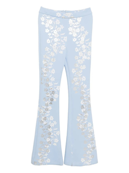  Cynthia Rowley Floral-print Trousers - Blue 