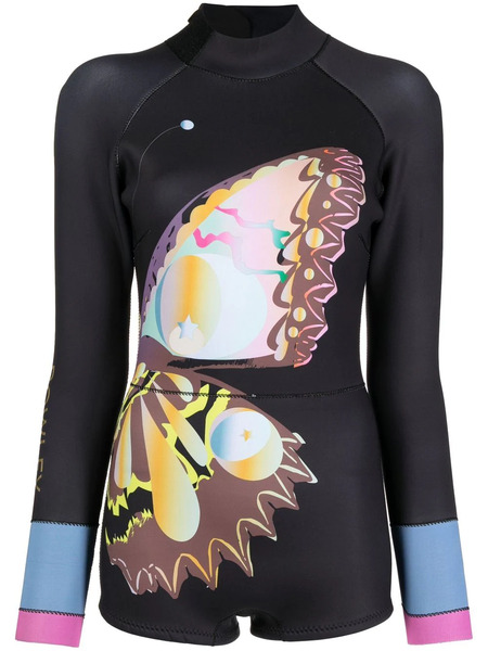  Cynthia Rowley Long-sleeve Wet Suit - Black 