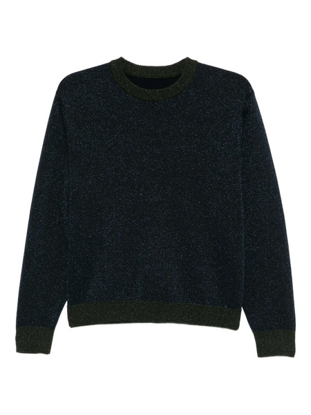  Cynthia Rowley Metallic Crew-neck Sweater - Blue 