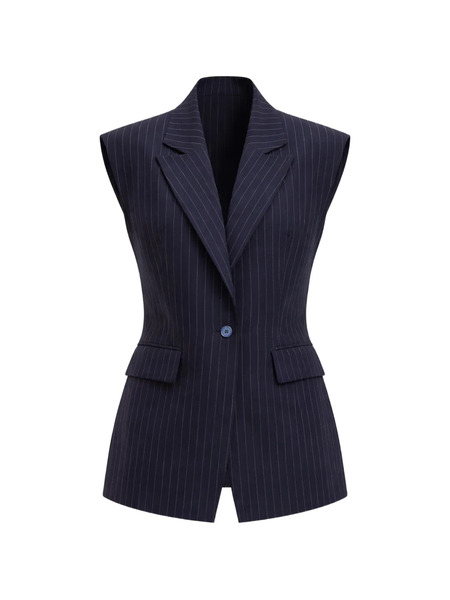  Cynthia Rowley Oversized Double-breasted Gilet - Blue 