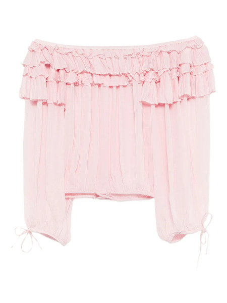  Cynthia Rowley Ruffled Blouse - Pink 