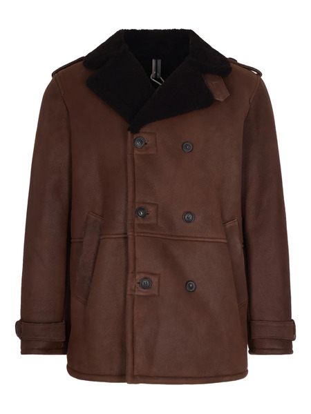  D-four Buttoned Leatherjacket - Brown 