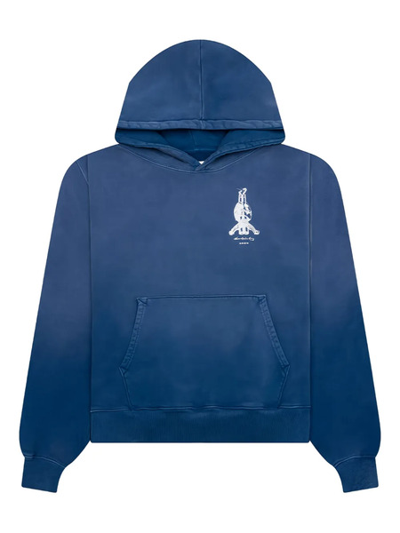  D-r-g-n Bones Skull Hoodie - Blue 