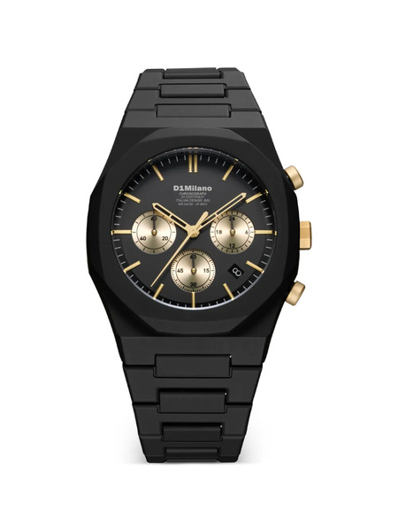  D1 Milano Gilded Solar 40.5mm Watch - Black 