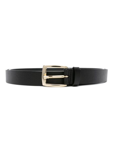  D4.0 Buckle-fastening Saffiano-leather Belt - Black 