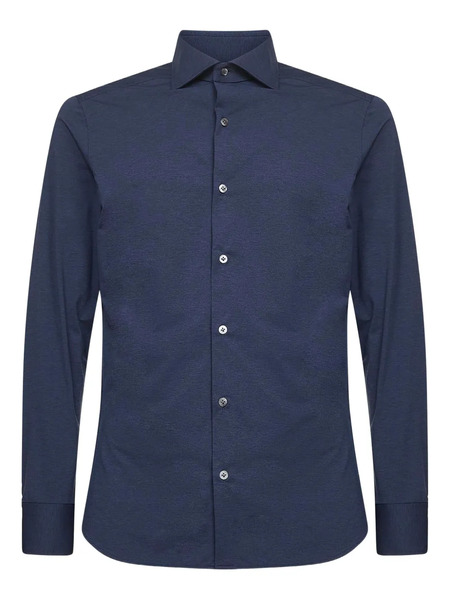  D4.0 Buttoned Long-sleeve Shirt - Blue 